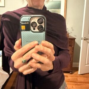 BLEUSALT Cindy Top (sz2) & 1 yd wrap in Bordeaux (set)